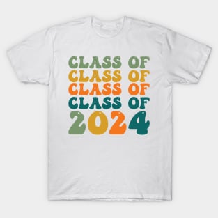 Groovy Class of 2024 Graduation T-Shirt